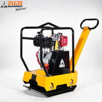 Compacteur vibrant d'asphalte ZUJI PC110 à moteur essence, certifié CE, haute efficacité, 6,6 CV, 5600 VPM