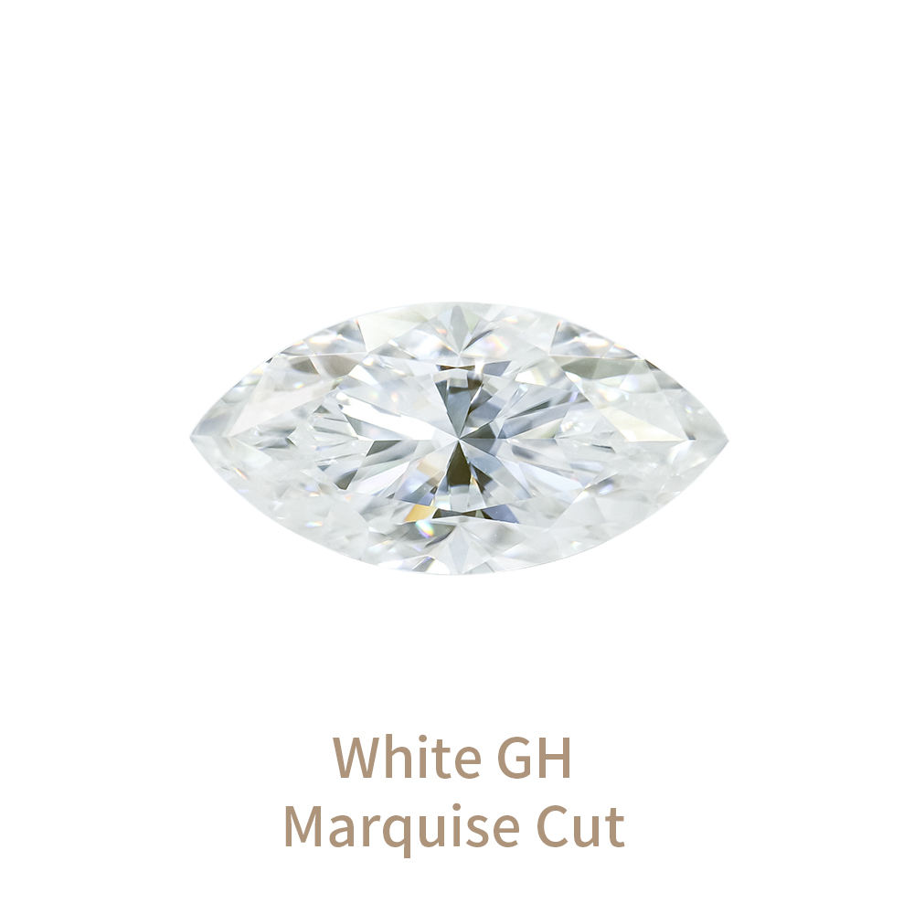 White GH Marquise Cut
