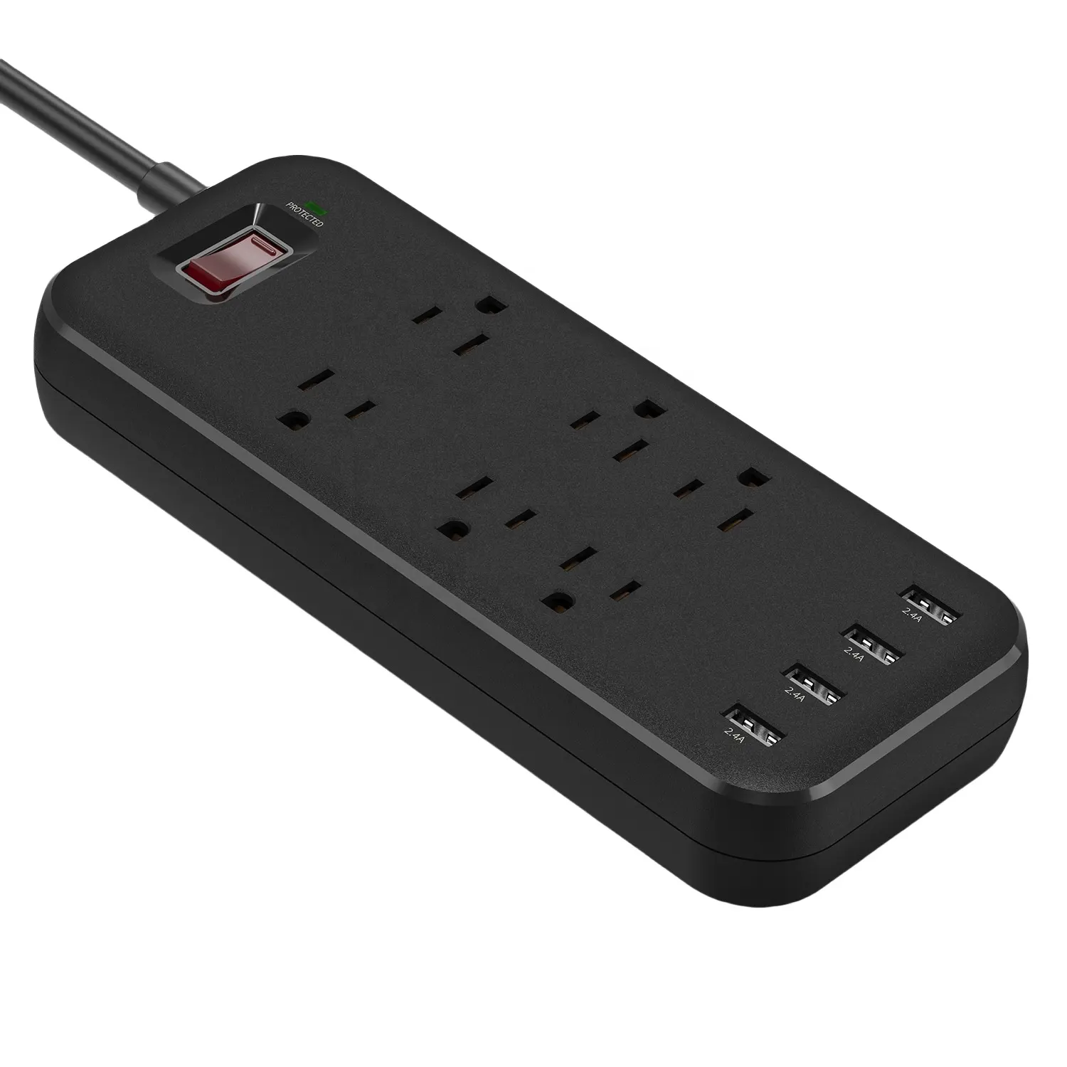 جديد الولايات المتحدة معيار USB تبديل مقبس الطاقة متعددة الوظائف شريط الأسلاك للمنزل شريط الحماية من الصواعق