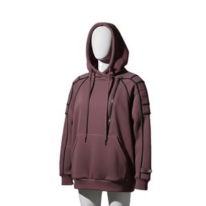 Precios al por mayor: Sudadera con capucha deportiva extragrande para hombre, tejida, 100% algodón, transpirable, sin costuras, fusión sin costuras, ODM - Product Image 3