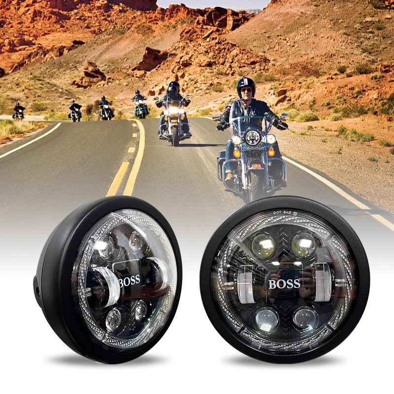 Wholesale Product Iron Waterproof IP67 DC 12-80V Front LED Motorcycle Lighting Systems Spot Driving Work Lamp