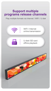 Écran LCD intelligent pour étiquette de prix, barre étirée pour étagère de magasin d'alimentation, 23,1 pouces, 28 pouces, 37 pouces, 43,8 pouces, 49 pouces - Product Image 4