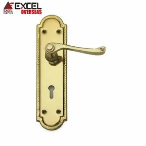 Proveedor Indio Ofrece Elegante Manija de Palanca Georgion de Hierro con Recubrimiento de Latón de 8 Pulgadas a Precio de Mayoreo - Product Image 2