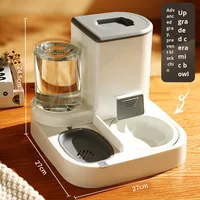 Distributeur automatique de nourriture et d'eau 2-en-1 pour animaux de compagnie avec bouteille pour chats et chiens – Vente en gros