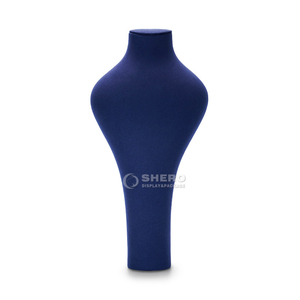 Conjunto de exhibición de collar de joyería azul de lujo, soporte de exhibición de anillo colgante de pendiente con exposición de joyería - Product Image 6