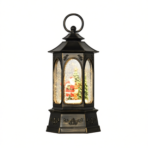 Linterna Navideña Tradicional con Luz LED 2700K Blanco Cálido Suave, Decoración Interior para Celebraciones Navideñas - Product Image 1