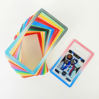 Étui de protection antichoc en caoutchouc TPU silicone pour cartes à collectionner 35pt, avec paillettes multicolores (1, 2, 3, 4 couleurs)