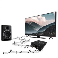 Convertisseur bidirectionnel BITVISUS 12G-SDI 2.0 4K 60Hz avec intégration audio, adaptateur Plug-and-Play pour studios de diffusion en direct