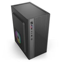 OEM MATX MicroATX Computer Case Gaming Mid-Tower Desktop Steel Chassis with Side Panel Window USB/Audio Ports in Stock