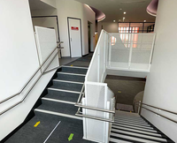 Aleader Système de main courante en acier inoxydable pour escaliers Support de main courante et fixation