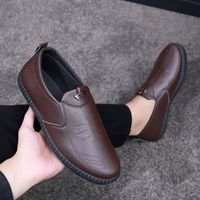 Chaussures de marche pour hommes Fanghui, nouvelle collection, avec semelle extérieure en PVC souple et doublure en PU, légères, faciles à enfiler, chaussures décontractées tendance