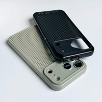 Coque de téléphone ultra-fine semi-transparente à dissipation thermique super douce pour iPhone 18 Pro Max avec trous de refroidissement effet glace