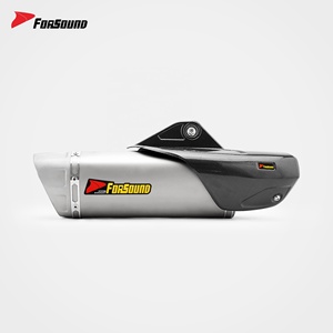 Système d'échappement complet en fibre de carbone Forsound prêt à être expédié, style MotoGP pour Yamaha FZ-09, prix de gros - Product Image 4