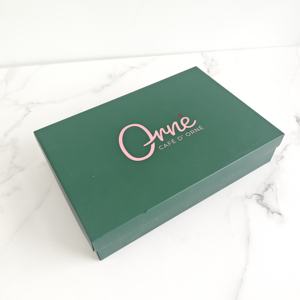 Boîte en papier avec couvercle pour emballage de <span class=keywords><strong>boutique</strong></span>, motif floral, impression de logo personnalisée, cadeaux, emballage enchanteur - Product Image 6