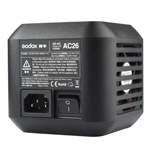 Flash pour appareil photo <span class=keywords><strong>Godox</strong></span> AC-26 adaptateur secteur pour flash stroboscopique extérieur tout-en-un <span class=keywords><strong>AD600</strong></span> <span class=keywords><strong>Pro</strong></span> - Product Image 4