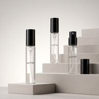 Mini flacons vaporisateurs en verre transparent pour échantillons de parfum 1ml 1.5ml 2ml 2.5ml, finition givrée/mate, gravure, test cosmétique Jiangsu