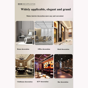 高級デザインフレキシブル装飾炭素繊維壁パネルスレートシート竹木炭ベニヤPVC壁パネル & ボード - Product Image 6