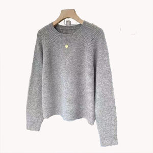 Suéter de Punto Holgado de Estilo Informal para Mujer, Novedad de Otoño Invierno, Capa Base de Manga Larga, Prenda Exterior de Moda, Cuello Redondo Cálido - Product Image 5