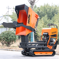 Neues Design CE EPA Euro 5 Muldenkipper mit Hydraulikantrieb Tragbarer Raupenkipper für Sand-, Kies- und Betontransport