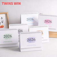 Calendrier de bureau à feuilles mobiles pour l'année scolaire 2026-2027, 18 mois, avec liste de tâches et notes