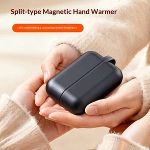 Aquecedor Magnético 2 em 1 Inteligente de Aquecimento Rápido Slim com Bateria de 3000mAh e Display, 3 Configurações de Temperatura para Uso Externo no Inverno - Product Image 4