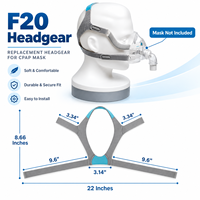 Sangle de fixation CPAP personnalisable et réglable pour un confort optimal – Fourniture médicale pour masque nasal à coussinets CPAP F20