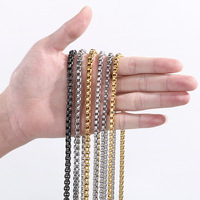 Chaînes de serpent en acier inoxydable Collier pour hommes et femmes Collier à chaîne mince Cadeau de bijoux ras du cou