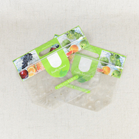 Verpakking van verse groenten op maat, ademende plastic fruitzak met handvat