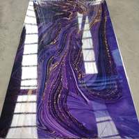 Panneau mural intérieur en PVC, feuille de marbre, alternative au marbre, panneau UV, feuille de marbre UV