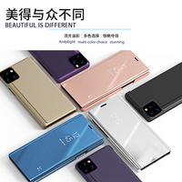 Nouveau support miroir étui de téléphone à rabat pour iPhone 17 Air 16 15 13 12 11 14 Pro Max XR XS Plus plaine livre couverture arrière