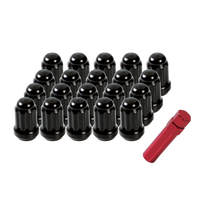 Taida Auto Parts 2 pièces écrou de roue cannelé noir tête ronde écrou de roue de soudage nouvel état