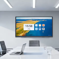 Panel Plano Interactivo 4K de 86 Pulgadas con Sistema Dual OPS I5 Windows Android para Aulas Inteligentes y Conferencias