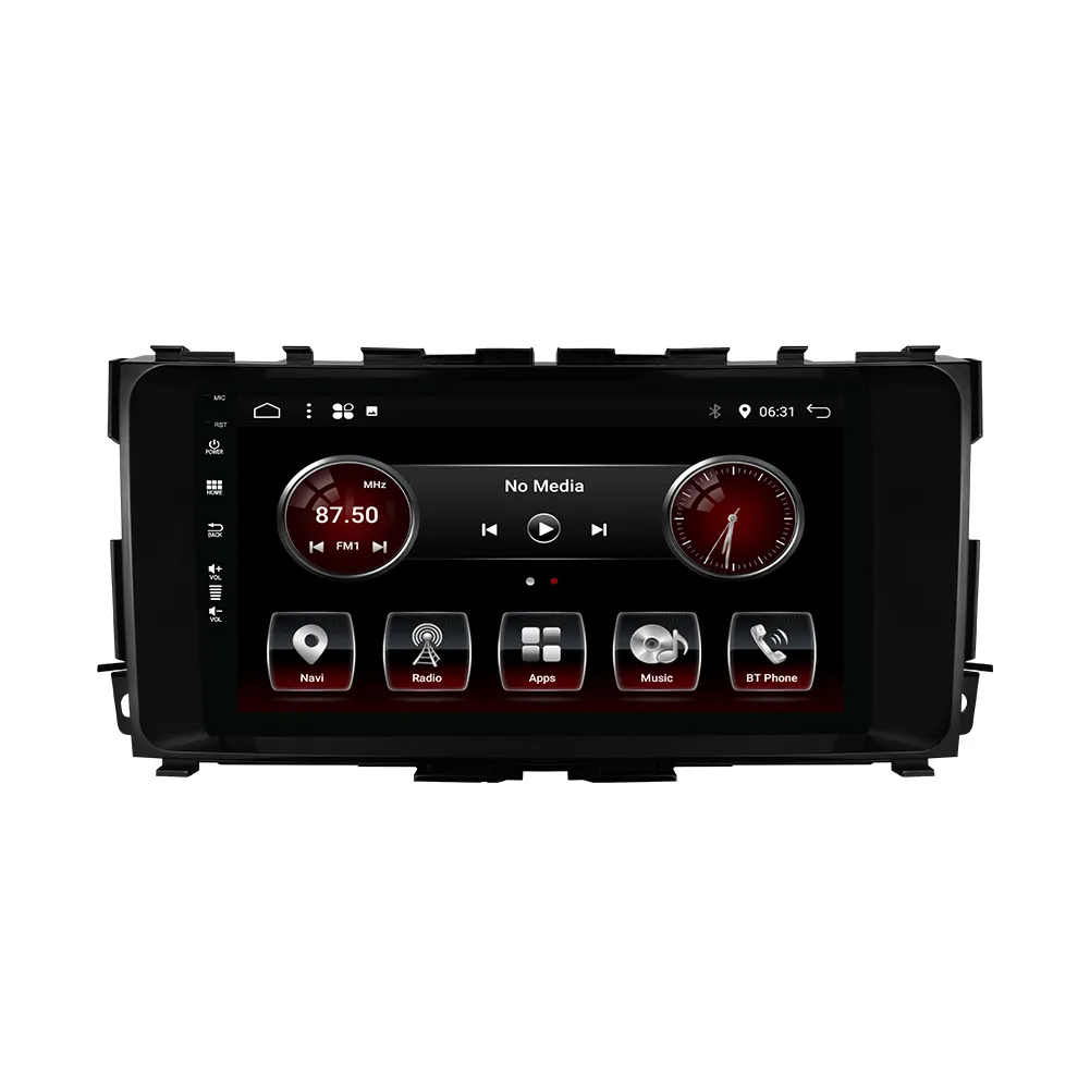 เครื่องเล่น DVD ติดรถยนต์ขนาด9 ",เครื่องเล่นมัลติมีเดียติดรถยนต์หน้าจอสัมผัสขนาด1 Din Android12ระบบนำทาง GPS WIFI MP5สำหรับ Nissan Altima Teana