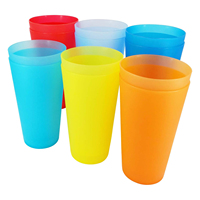 Vaso Reutilizable de Plástico de 450 ml (16 oz) con Tapa y Pajita, Diseño Clásico Ecológico para el Regreso a Clases, Personalizable con Logotipo