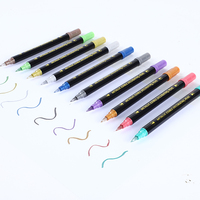 Stylos métalliques comestibles de haute qualité avec écriture double face et pointe ronde de 6 mm de largeur, certifiés BRC pour la décoration de gâteaux