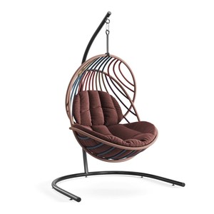 Silla Colgante Nórdica para Interiores y Exteriores, Columpio de Ratán, Silla Tipo Nido de Pájaro, <span class=keywords><strong>Cuna</strong></span> para Hogar, Balcón, Patio, Muebles de Descanso - Product Image 5