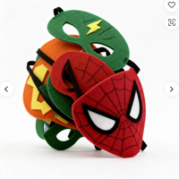 Kit de Décoration pour Fête d'Halloween et Carnaval : Masques DIY en Feutre de Super-Héros et de Dragon pour Jeux de Rôle et Déguisements