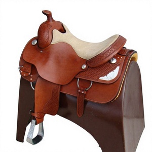 Selle d'équitation anglaise en cuir véritable marron robuste et durable BS International, respirante et confortable, avec arbre en bois SUS304 - Product Image 3