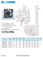 Ventilateur de refroidissement DC 5/12V à faible bruit AM7010H12B 70x70x10mm, micro-ventilateur axial 70mm pour nouvelles énergies, certifié CE RoHS