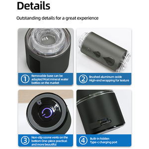 منتج رائج <span class=keywords><strong>2026</strong></span> زجاجة مياه غنية بالهيدروجين 5000 جزء في البليون بتقنية SPE/PEM، فلتر مياه محمول، جهاز توليد مياه غنية بالهيدروجين - Product Image 4