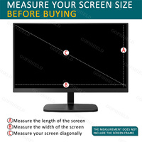2 Pack High Clear Computer Screen Protector Hoge Gevoelige Monitor Scherm Cover Compatibel Met 19 ''-27'' 16:9 Universele Desktop