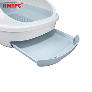 Accessoire de litière pour <span class=keywords><strong>chat</strong></span> en plastique de qualité supérieure, confortable, semi-ouvert, anti-éclaboussures, avec <span class=keywords><strong>filtre</strong></span>, facile à nettoyer, adapté à l'utilisation avec des tapis absorbants - Product Image 2