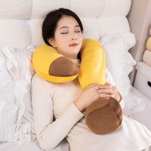 Cuscino Peluche a Forma di Punto <span class=keywords><strong>Interrogativo</strong></span>, Cuscino da Viaggio Multifunzionale a Forma di U per Pisolino in Ufficio e Decorazione del Divano - Product Image 4