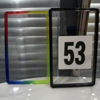 Protège-cartes de collection style Sparkles, dégradé de couleurs, avec plaque arrière pour cartes gradées PSA