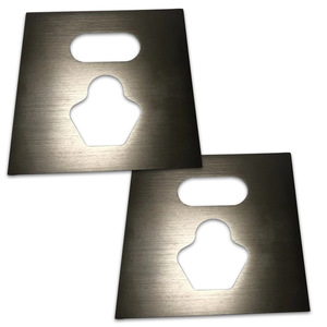 Aluminum Two And Three Prong Plug Panels Customizable Size Tamper Resistant For Smart Home Hardware Accessories Shenzhen Made - Product Image 3