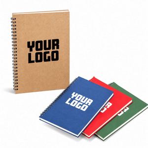 Carnet à spirales A5 personnalisé avec impression de logo, vente en gros pour l'école, les entreprises, les cadeaux promotionnels - Product Image 1