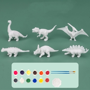 12 pièces <span class=keywords><strong>de</strong></span> jouets <span class=keywords><strong>de</strong></span> <span class=keywords><strong>dessin</strong></span> DIY pour enfants, matériau écologique sûr, kits <span class=keywords><strong>de</strong></span> peinture avec moule <span class=keywords><strong>de</strong></span> <span class=keywords><strong>dinosaure</strong></span> pour les enfants, arts et artisanat - Product Image 6