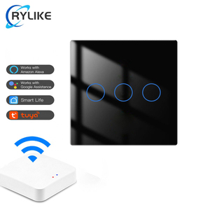 Nhà Máy Bán buôn Chất lượng cao ZigBee EU Anh 2 Gang 2 cách 3 cách tường chuyển đổi thông minh tuya thông minh màn hình cảm ứng ánh sáng chuyển đổi đối với trang chủ - Product Image 5