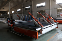 Mesin Pemotong Kaca Otomatis Terintegrasi CNC, Peralatan Meja Pemotong Panel Kaca untuk Pengolahan Kaca