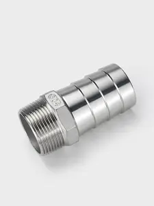 Stainless Steel Thread Pipe Fitting Hexagonal Hose Male Threded Nipple Fitting